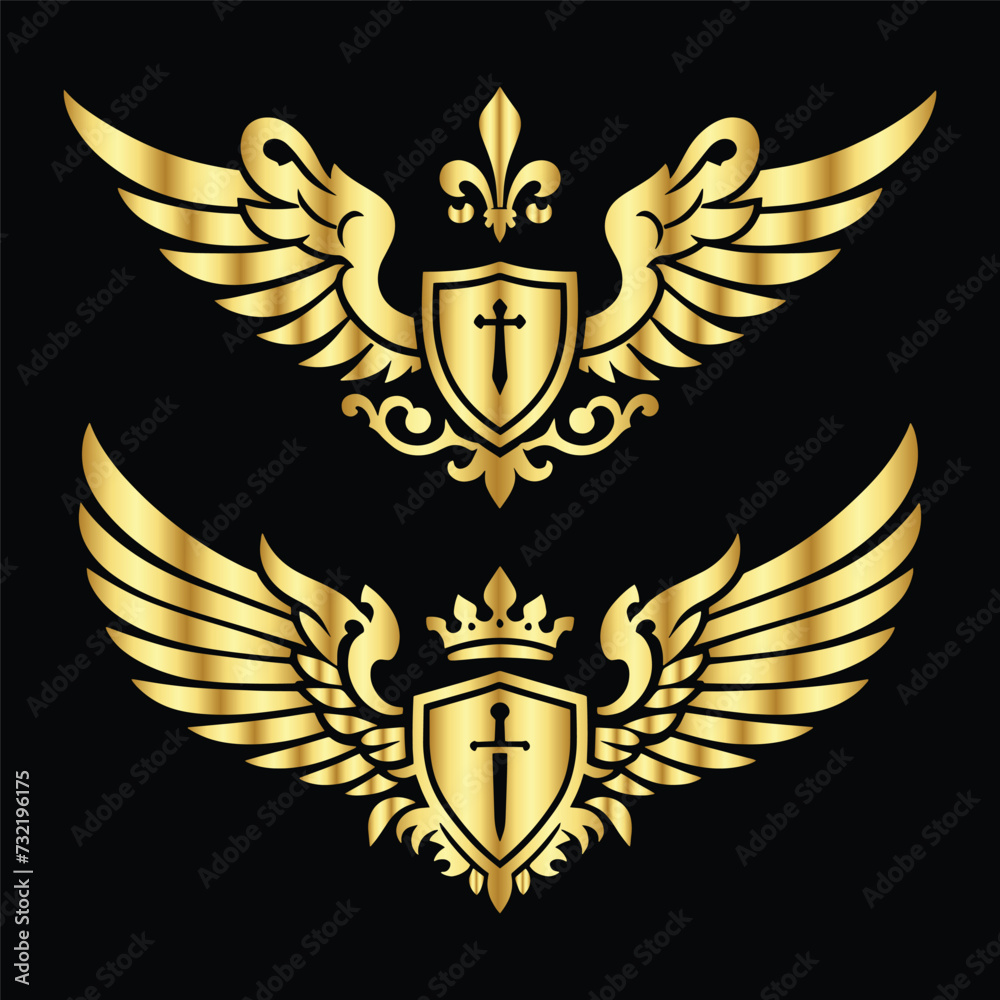 shield with laurel wreath heraldry vector shield with laurel wreath heraldry vector
