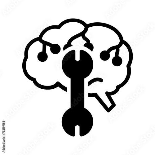 Vector solid black icon for Stimulation