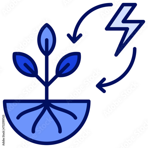 Resilience Blue Icon.