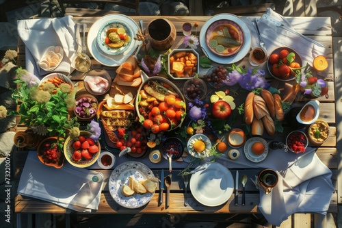 a table of delicious food