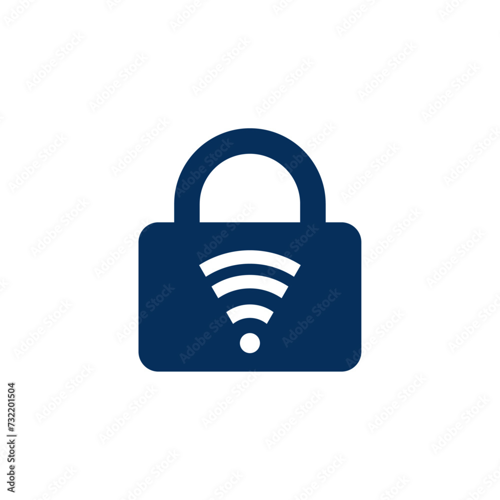 Wifi password security icon design. Wifi password security icon design.