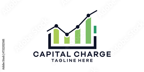 logo design combination of financial graphic shapes with batteries, logo design template, symbol idea.