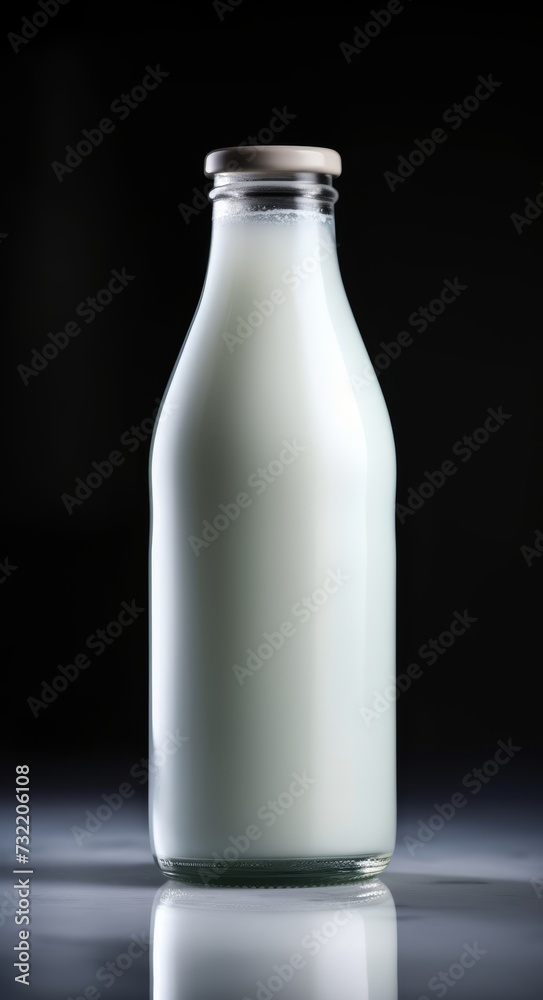 milk in bottle isolated on background milk in bottle isolated on background