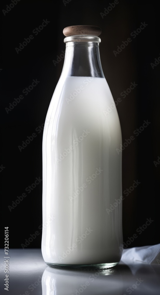milk in bottle isolated on background milk in bottle isolated on background