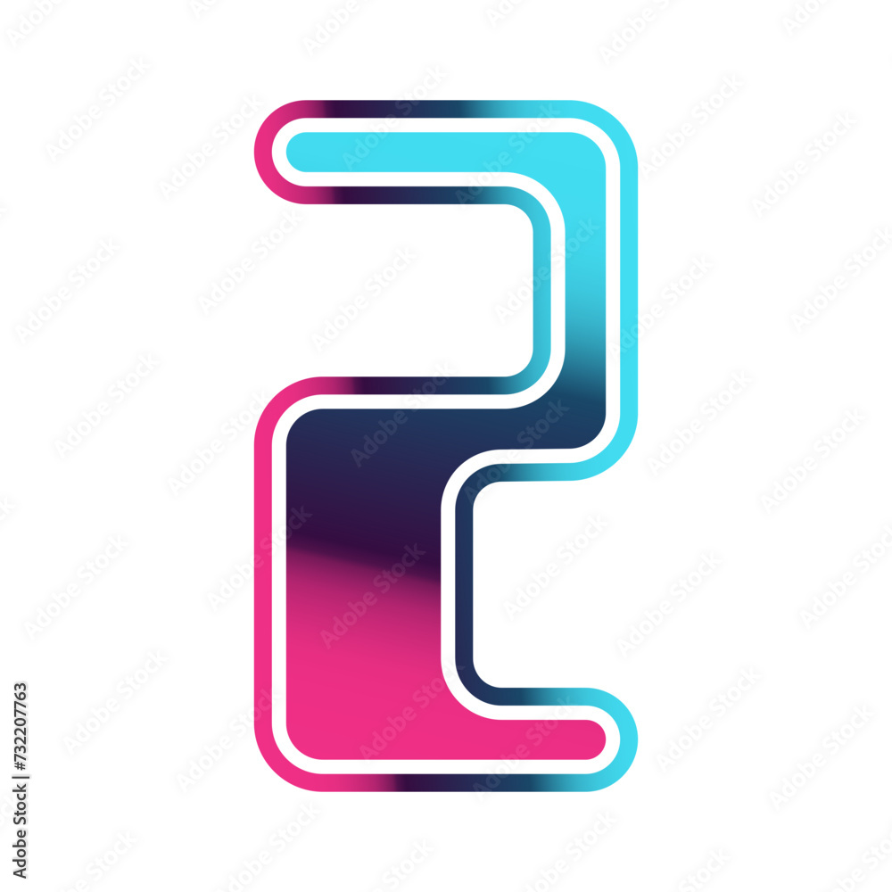 retro futuristic number 2 retro futuristic number 2