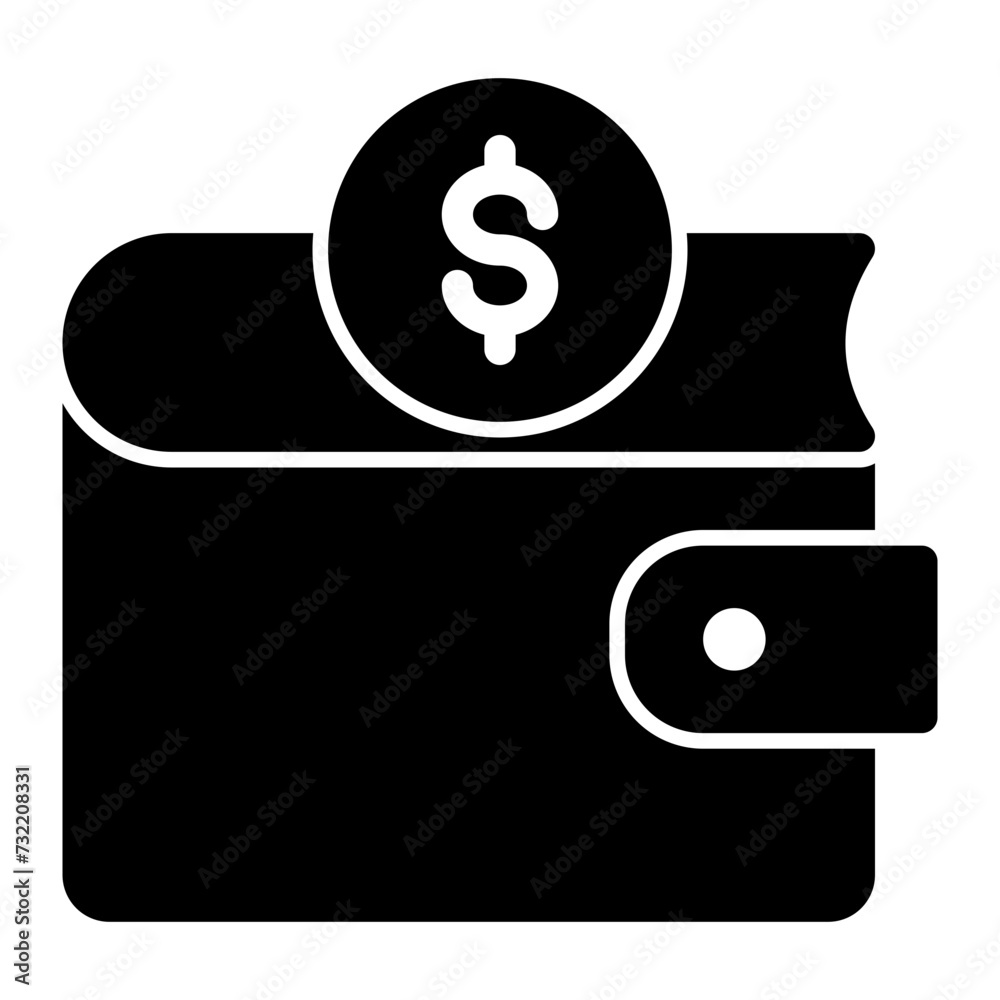 This is the Wallet icon from the Accounting icon collection with an Solid style This is the Wallet icon from the Accounting icon collection with an Solid style