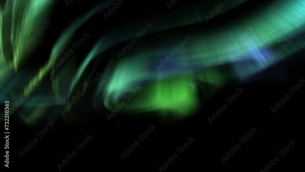 Animated Aurora Beauty Green and Blue Loop Animated Aurora Beauty Green and Blue Loop