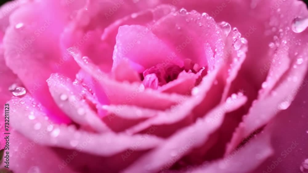 Beautiful opening pink rose on black background. Beautiful opening pink rose on black background.