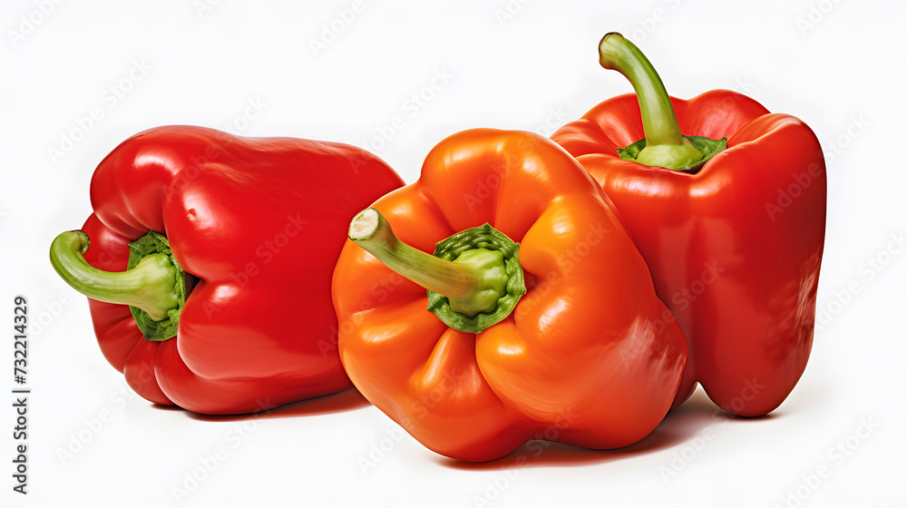 paprika isolated on white background