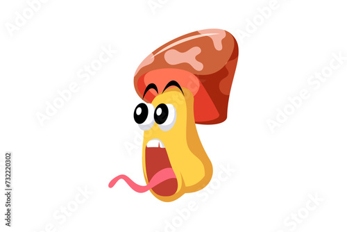 Cute Mushroom Funny and Weird Sticker