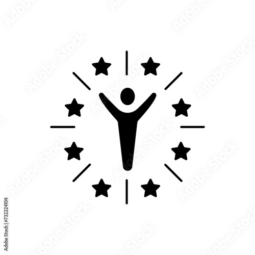 existence concept line icon. Simple element illustration. existence concept outline symbol design.