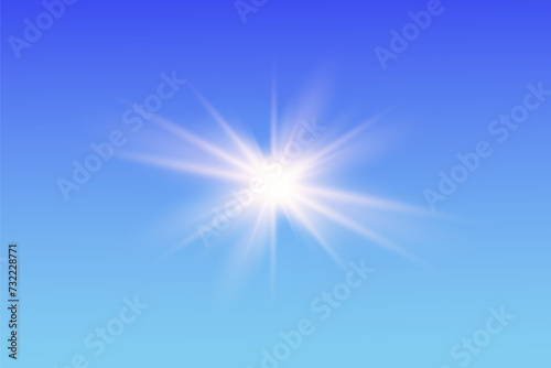 Light effect . Glow isolated white transparent light effect set, lens flare, explosion, glitter, dust, line, sun flash, spark and stars, spotlight © luda