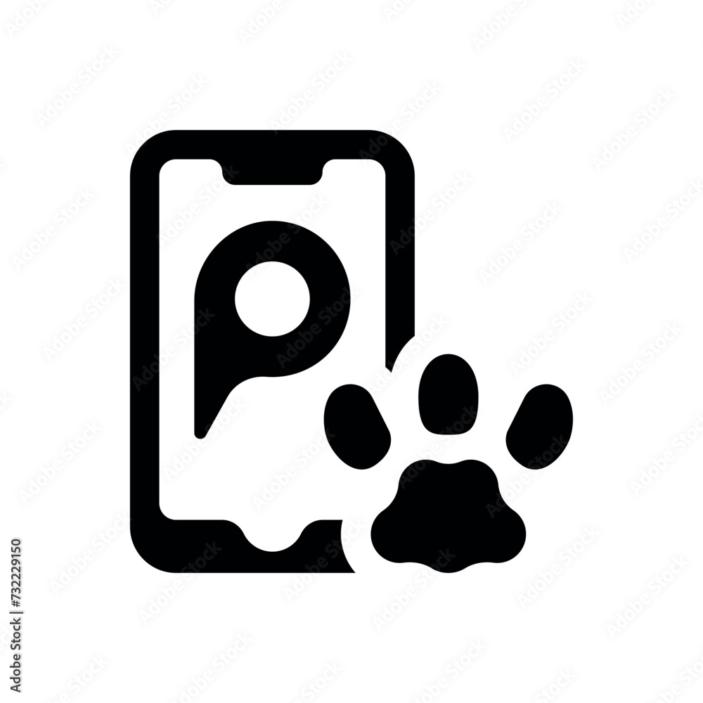 mobile location icon vector illustration