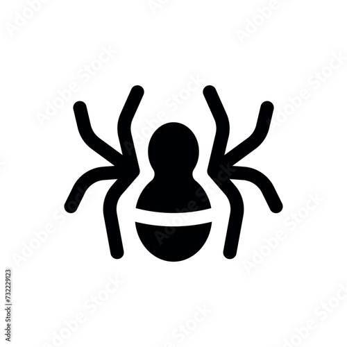 spider icon vector illustration