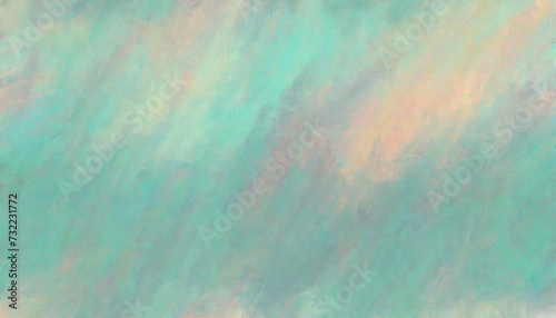 Turquoise and pink blurred abstract oil painting background
