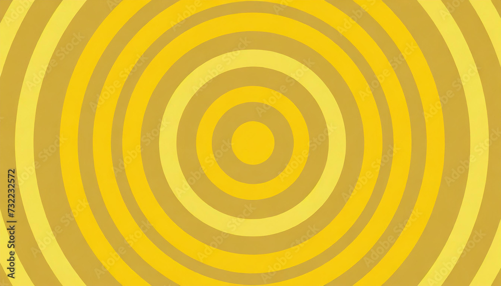 Yellow concentric circle pattern background Yellow concentric circle pattern background