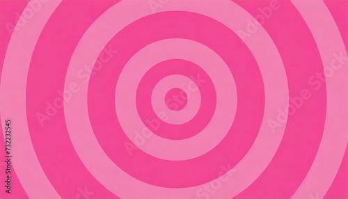 Vivid pink and pale pink concentric circle pattern background