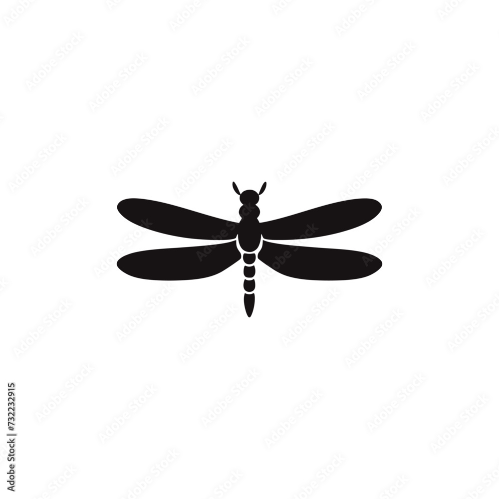 dragon-fly vector silhouette dragon-fly vector silhouette