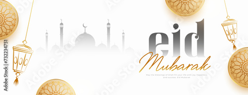muslim festival eid mubarak celebration wallpaper design