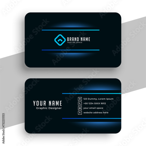 elegant professional corporate identity card template design