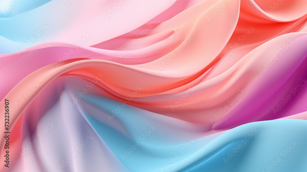 Obraz premium abstract background with pink and blue silk fabric.