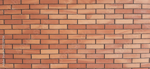 Horizontal layout of brick wall for use as backdrop