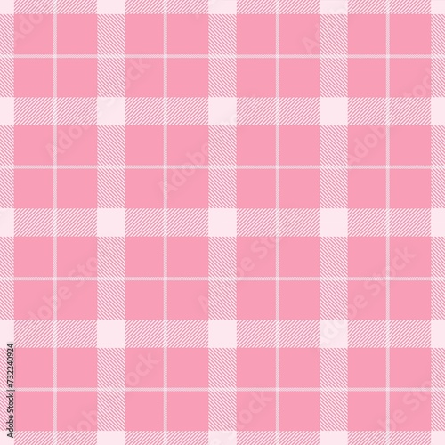 Tartan seamless pattern, pink and white can be used in fashion decoration design for printing,clothes, tablecloths, blankets, bedding, paper,fabric and other textile products.