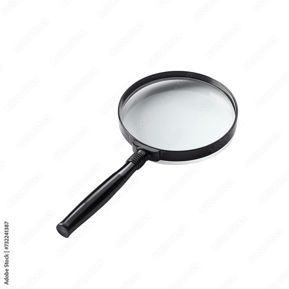 Magnifier isolated on transparent background Magnifier isolated on transparent background