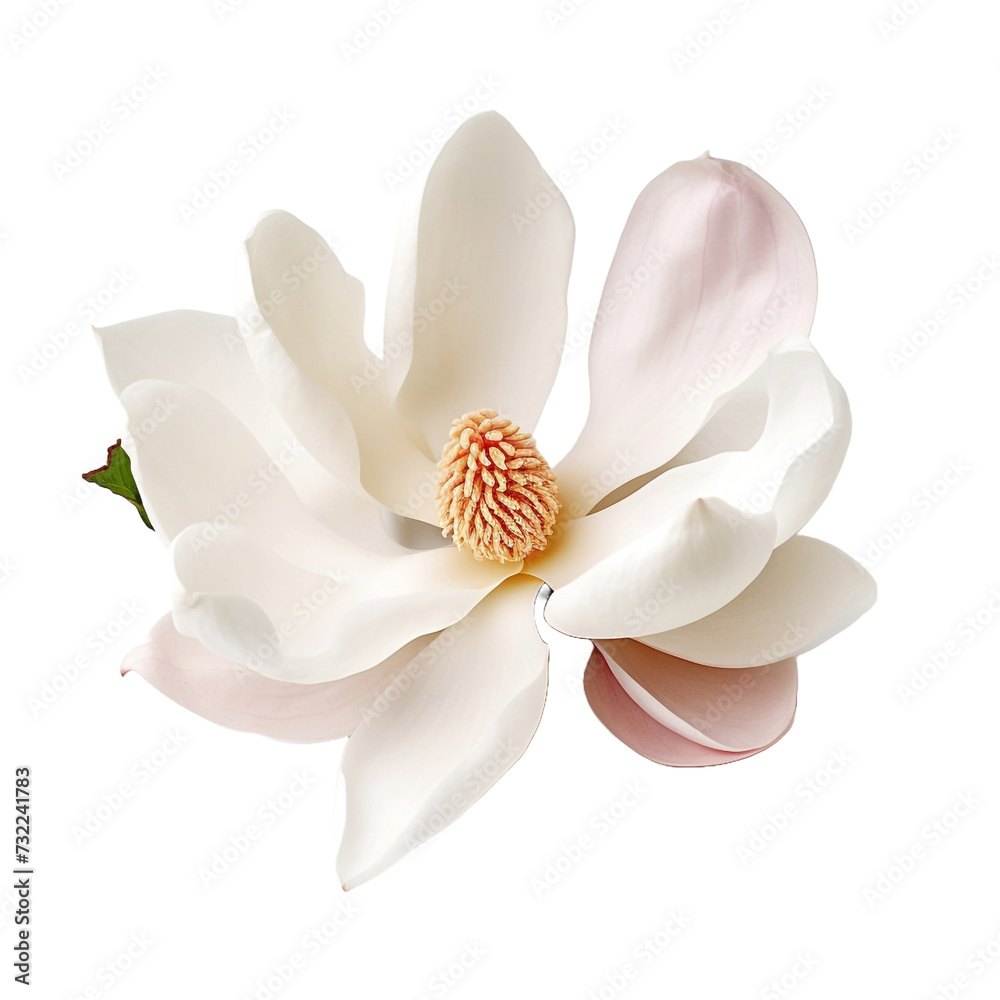 Obraz premium Magnolia isolated on transparent background