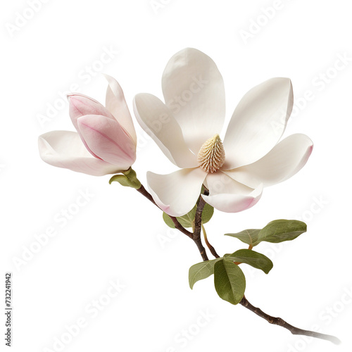 Magnolia isolated on transparent background
