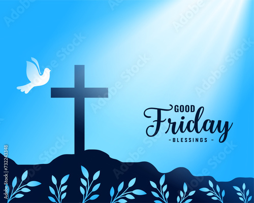 decorative good friday christian religion background design