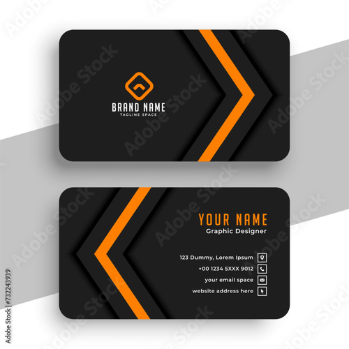 elegant company identity card template for business promotion