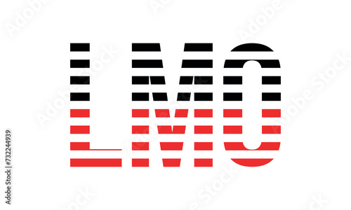 LMO three initial letter iconic line negative space minimal logo design vector template. monogram, abstract, wordmark, business, typography, minimalist, brand, company, flat, modern, unique, simple
