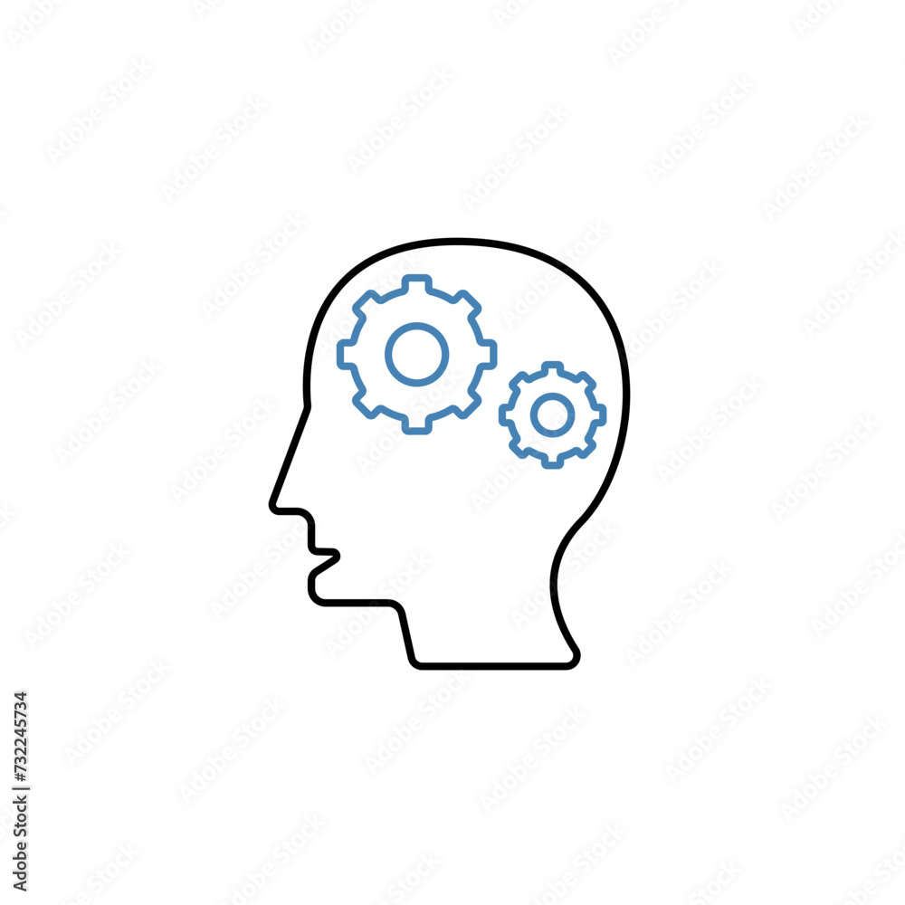 consciousness concept line icon. Simple element illustration.consciousness concept outline symbol de sign. consciousness concept line icon. Simple element illustration.consciousness concept outline symbol de sign.