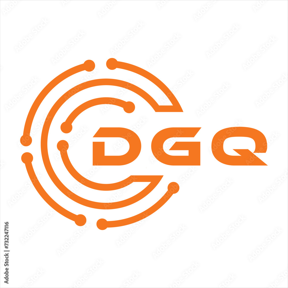 DGQ letter design. DGQ letter technology logo design on white background. DGQ Monogram logo design for entrepreneur and business DGQ letter design. DGQ letter technology logo design on white background. DGQ Monogram logo design for entrepreneur and business