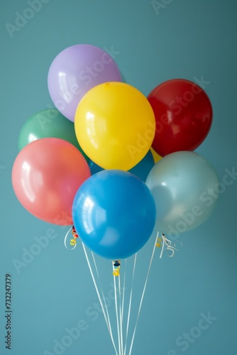 Isolated balloons from a children’s party