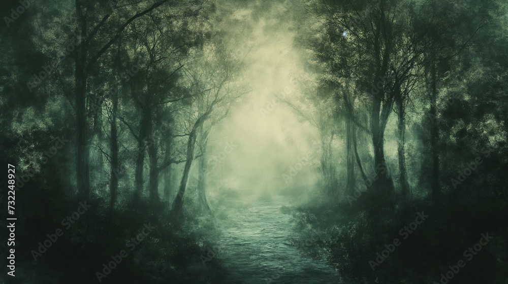 fog in the forest fog in the forest