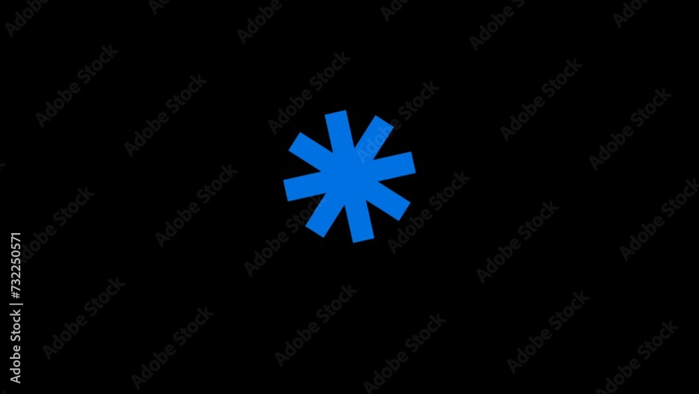 Atrick shape Animation with transparent background