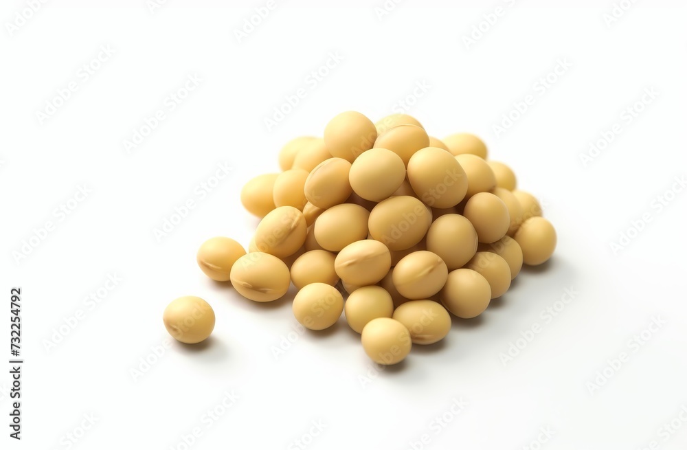 soybean seeds isolated on white background soybean seeds isolated on white background