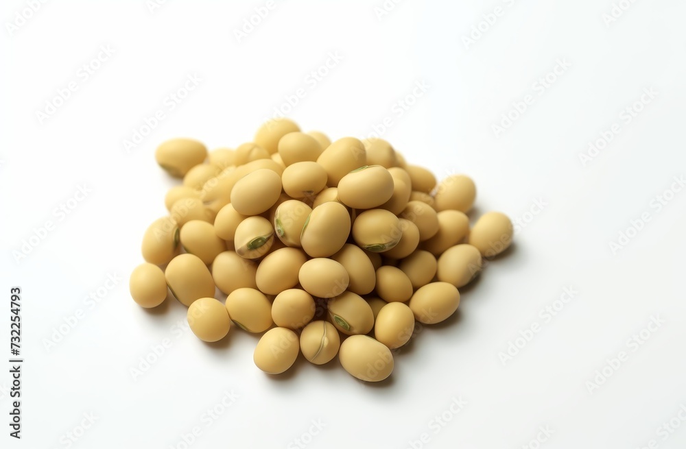 soybean seeds isolated on white background soybean seeds isolated on white background