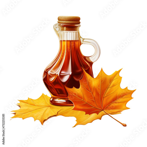 Maple Syrup isolated on transparent background