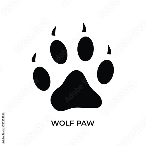 Wolf paw, wolf paw silhouette