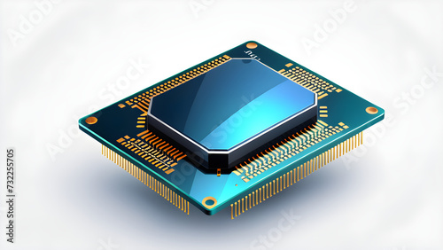microchip icon and clipart isolated on a white background