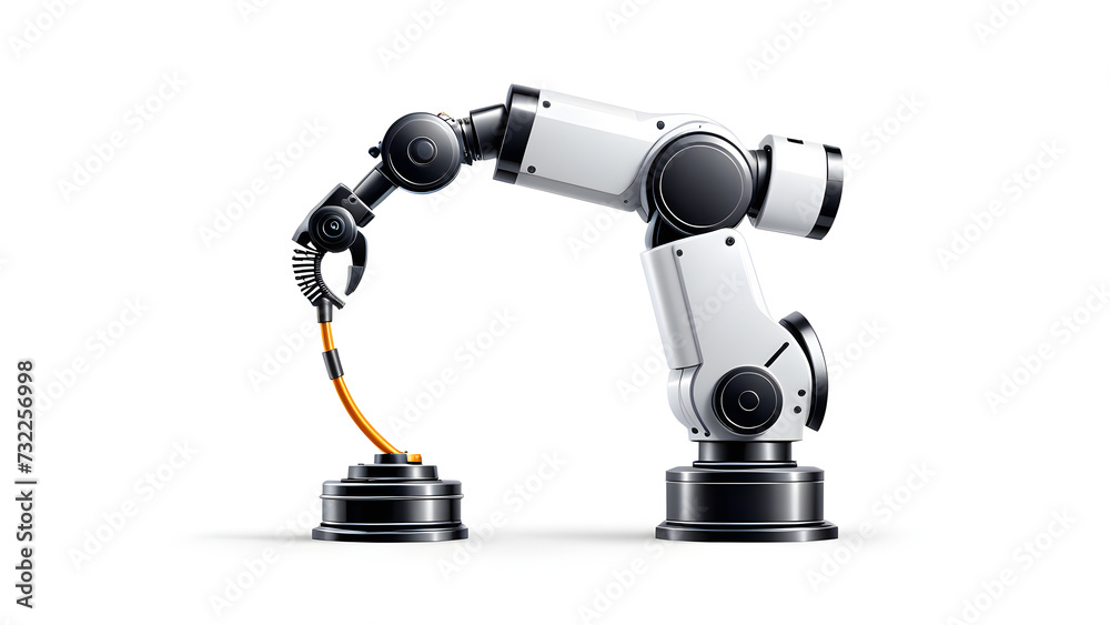 robot arm icon isolated on a white background robot arm icon isolated on a white background