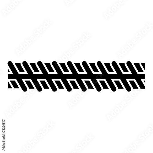Rebar reinforcement icon black color vector illustration image flat style