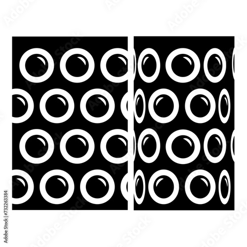 Air bubble wrap film for cushioning fragile packaging shockproof plastic roll polyethylene cargo safety concept icon black color vector illustration image flat style
