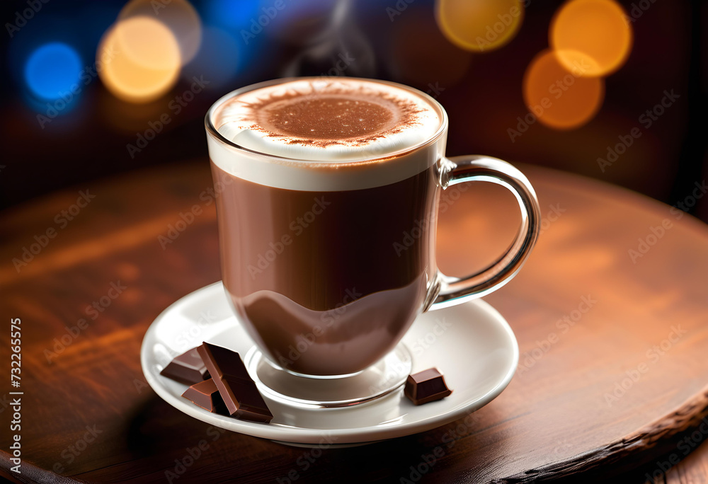 Hot Chocolate. Glass. Table. Drink. Beverage. Warm. Cocoa. Comfort. Winter. Delicious. Indulgence. Cozy. Relaxation. Sweet. Dessert. AI Generated. Hot Chocolate. Glass. Table. Drink. Beverage. Warm. Cocoa. Comfort. Winter. Delicious. Indulgence. Cozy. Relaxation. Sweet. Dessert. AI Generated.