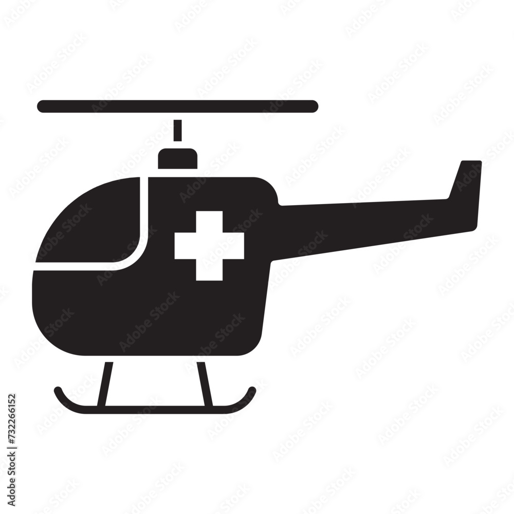 Helicopter Ambulance icon.