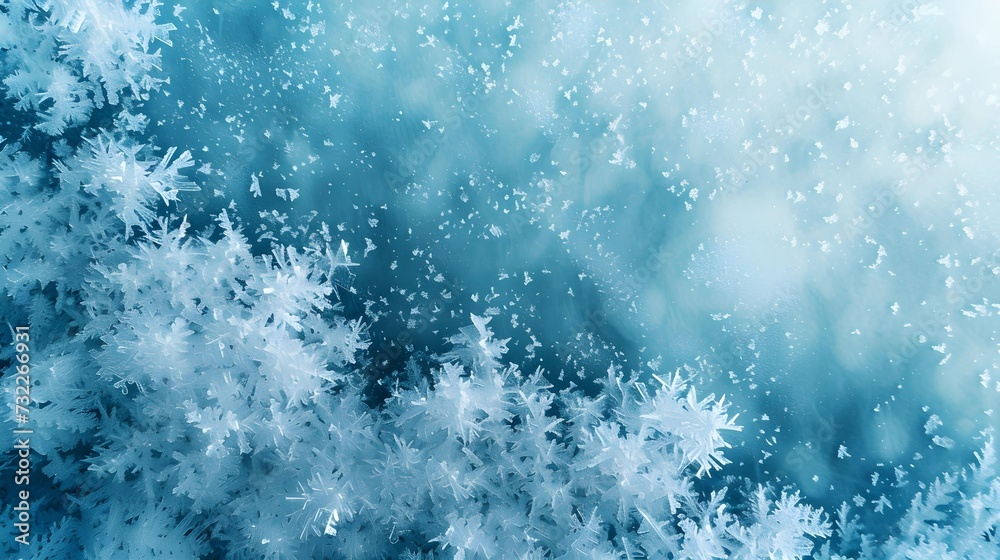 A stunning macro photograph capturing the intricate details and patterns of frost crystals, evoking the serene beauty of winter. A stunning macro photograph capturing the intricate details and patterns of frost crystals, evoking the serene beauty of winter.