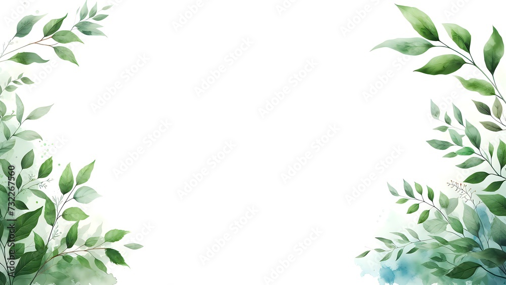 green leaves border with copy space green leaves border with copy space